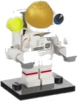 LEGO onderdeel Spacewalking Astronaut, Series 26 (Complete Set with Stand and Accessories) (col26-1)
