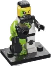 LEGO onderdeel Blacktron Mutant, Series 26 (Complete Set with Stand and Accessories) (col26-12)