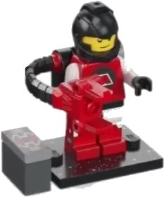 LEGO onderdeel M-Tron Powerlifter, Series 26 (Complete Set with Stand and Accessories) (col26-5)