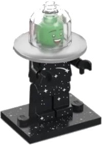 LEGO part Flying Saucer Costume Fan, Series 26 (Complete Set with Stand and Accessories) col26-7