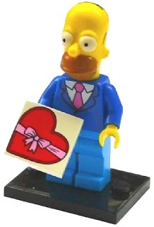 LEGO onderdeel Date Night Homer, The Simpsons, Series 2 (Complete Set with Stand and Accessories) (colsim2-1)