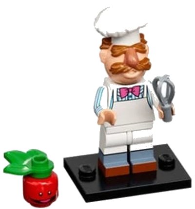 LEGO onderdeel Swedish Chef, The Muppets (Complete Set with Stand and Accessories) (coltm-11)