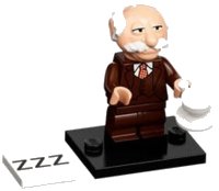 LEGO part Waldorf, The Muppets (Complete Set with Stand and Accessories) coltm-9