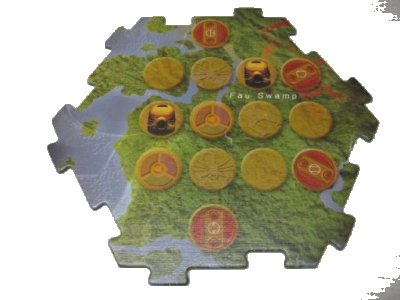 LEGO part BIONICLE Quest for Makuta: Adventure Game - Spielplanstück 04 (00747board04)
