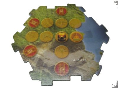 LEGO part BIONICLE Quest for Makuta: Adventure Game - Pièce de plateau de jeu 05 (00747board05)