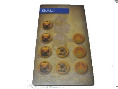 LEGO part BIONICLE Quest for Makuta: Adventure Game - Tarjeta Gali (00747card01)
