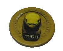 LEGO part BIONICLE Quest for Makuta: Adventure Game - Spielstein, Kanohi Miru (00747token05)