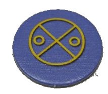 LEGO part BIONICLE Quest for Makuta: Adventure Game - Token, Key Token 6 (00747token12)
