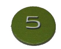 LEGO part BIONICLE Quest for Makuta: Adventure Game - Token, Rahi Gnat value 5 00747token17