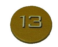 LEGO part BIONICLE Quest for Makuta: Adventure Game - Token, Rahi Tiger value 13 00747token25