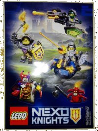 LEGO onderdeel Sticker Sheet, Nexo Knights, Battle Stickers, Sheet of 5 6149596-6157211