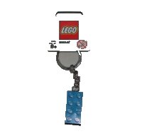 LEGO part 2 x 4 Brick - Blue Key Chain 850152
