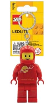 LEGO part LED Key Light Classic Space Minifigure Key Chain Red (LEDLITE) - Tagged Version LGL-KE10HR