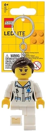 LEGO part LED Key Light Nurse Key Chain (LEDLITE) LGL-KE186H