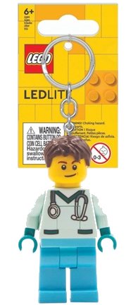 LEGO part LED Key Light Nurse Male Key Chain (LEDLITE) LGL-KE194H