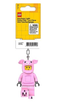 LEGO part LED Key Light Piggy Guy Key Chain (LEDLITE) LGL-KE212H