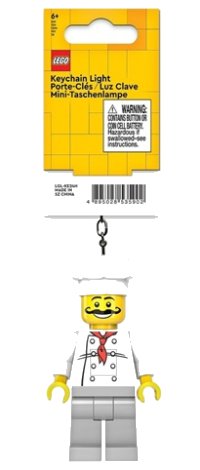 LEGO part LED Key Light Chef Key Chain (LEDLITE) - Tagged Version LGL-KE24H