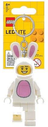 LEGO part LED Key Light Bunny Suit Guy Key Chain (LEDLITE) - Tagged Version LGL-KE73H