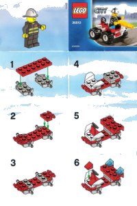 LEGO onderdeel Brandweercommandant polybag 30010-1