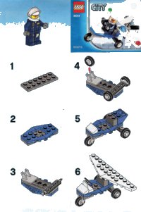 LEGO onderdeel Politievliegtuig polybag 30018-1