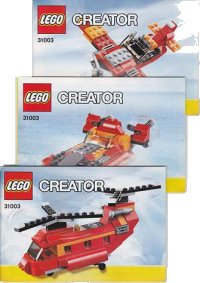 LEGO part Rote Rotoren 31003-1