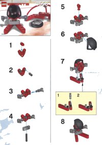 LEGO part Red Player & Goal 3558-1
