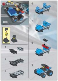 LEGO onderdeel Blue Racer polybag 4301-1