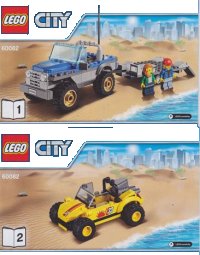 LEGO onderdeel Dune Buggy Trailer 60082-1