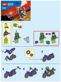 LEGO onderdeel Wheelie Stunt Bike 60296-1