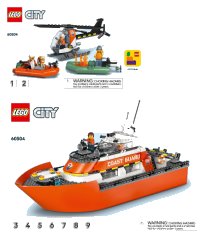 LEGO onderdeel Coast Guard Rescue Boat 60504-1