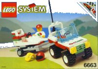 LEGO onderdeel Wave Rebel 6663-1