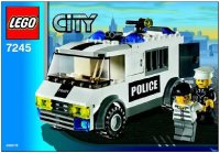 LEGO onderdeel Prisoner Transport - Black/Green Sticker Version 7245-1