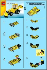 LEGO part Digger polybag 7875-1