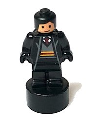LEGO onderdeel Gryffindor Student Statuette / Trophy #3, Black Hair 90398pb029