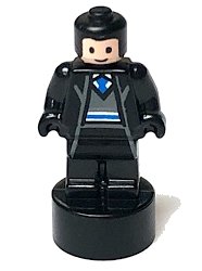 LEGO onderdeel Ravenclaw Student Statuette / Trophy #1, Black Hair, Light Nougat Face 90398pb033