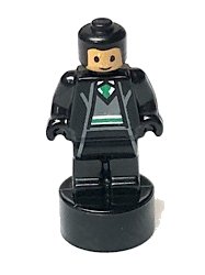 LEGO onderdeel Slytherin Student Statuette / Trophy #1, Nougat Face 90398pb036