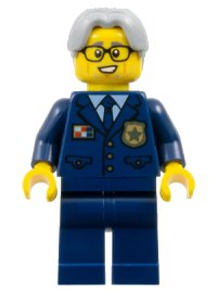 LEGO onderdeel Police Chief - Wheeler cty1124