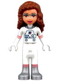 LEGO onderdeel Friends Olivia (Nougat) - White Spacesuit frnd0518
