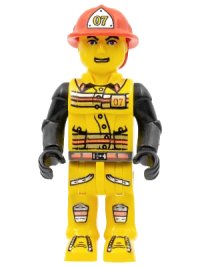 LEGO onderdeel Fireman in Hat #07 JS007