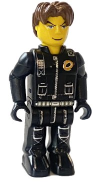 LEGO onderdeel Jack Stone - Black Jacket, Black Legs js020