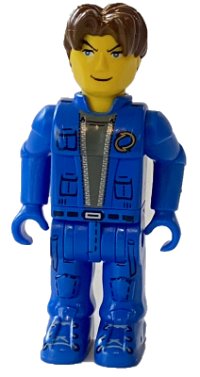 LEGO onderdeel Jack Stone - Blue Jacket, Blue Pants js026