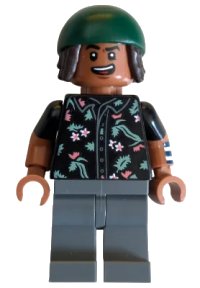 LEGO onderdeel Usopp - Dark Green Bandana (75638, CG) op008