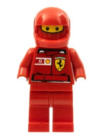 LEGO onderdeel F1 Ferrari Pit Crew Member - with Vodafone Shell Torso Stickers rac025s