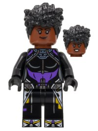 LEGO onderdeel Shuri - Black and Dark Purple Top sh0843