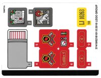 LEGO onderdeel Stickervellen voor Set 10263 - (37419/6218101) 10263stk01