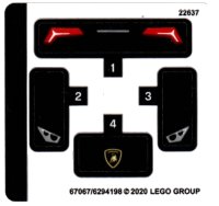 LEGO onderdeel Sticker Sheet for Set 30342 - (67067/6294198) 30342stk01