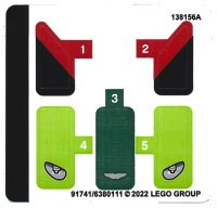 LEGO onderdeel Stickerpvel voor Set 30434 - (91741/6380111) 30434stk01