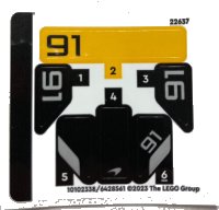 LEGO part Sticker Sheet for Set 30657 - (10102338/6428561) 30657stk01