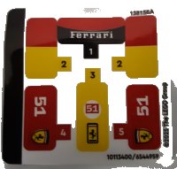 LEGO onderdeel Sticker Sheet for Set 30709 - (10113400/6544959) 30709stk01