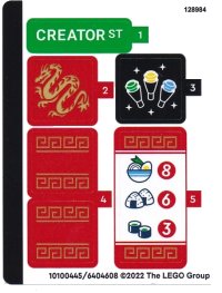 LEGO onderdeel Sticker Sheet for Set 31131 - (10100445/6404608) 31131stk01